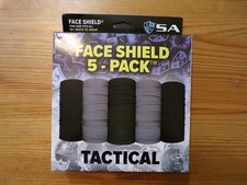 SA Co Face Shield 5 Pack Neck Gaiter Bandana