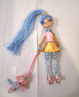 Twisty Girlz Ebon E. With Pet Transforming Doll to Collectible Bracelet