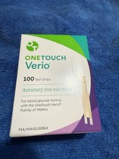 100 One Touch Verio Test Strips New Sealed Boxes. Exp 1-31-2027
