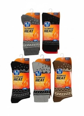 Extrem wärmeisolierte Herrensocken 4,7 TOG Thermo Wärme weich Laufen strapazierfähig