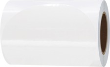 Hybsk Clear Seal Sticker Labels 4 inch Round Circle Wafer Stickers/Labels 100