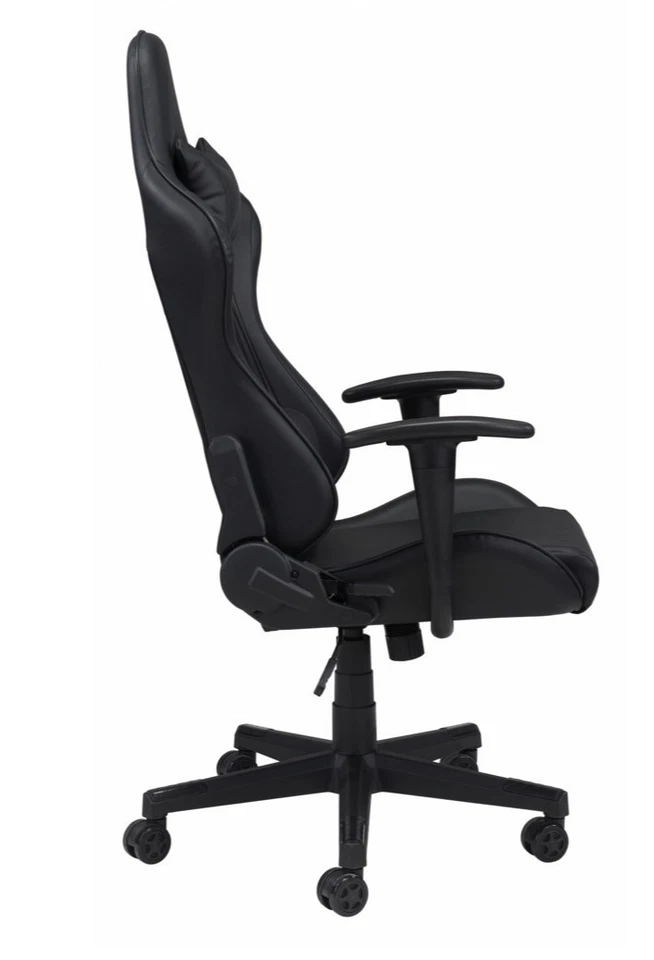 Silla Gaming Profesional Estilo Carrera Negra Foto 4 de 4