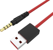 USB 3.5Mm Jack Charging Cable Data Sync Cord Compatible with Beats by Dre Studio