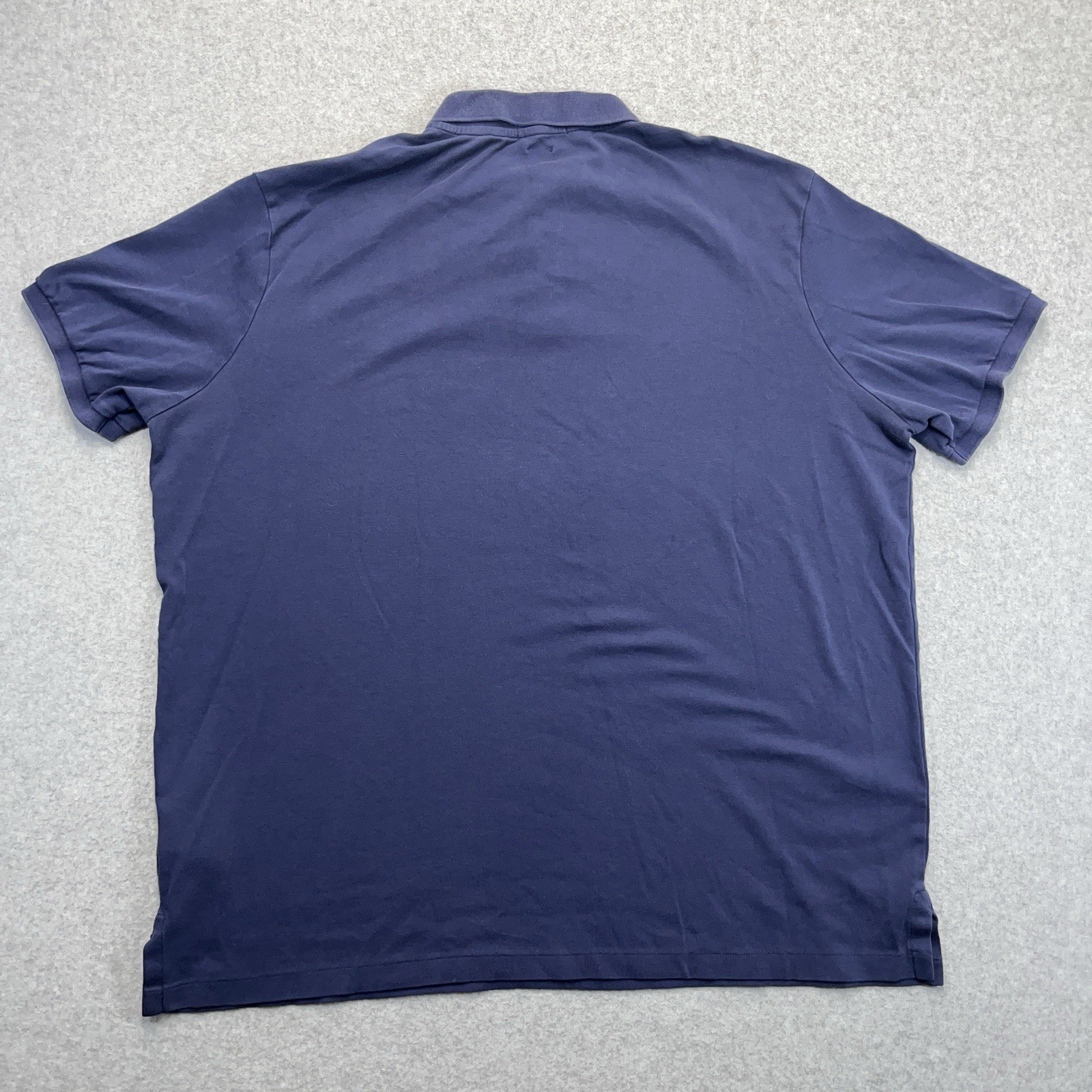 Polo Ralph Lauren camicia uomo XL X Large blu S S carne pony golf tinta unita classica