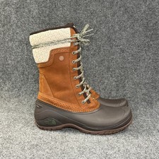 The North Face Shellista II Mid Winer Boots Women's 8 Brown Leather Waterproof