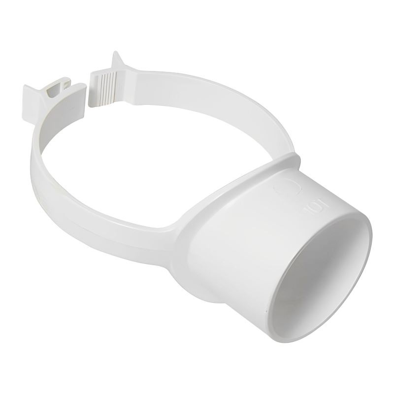 FLOPLAST 110mm Soil Ring Seal Strap Boss - White - Pack of 2 - Image 2