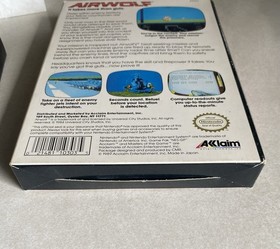 Airwolf (Nintendo NES) Box, Game, Manual