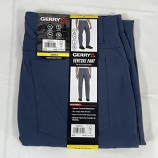 GERRY Venture Commuter Pant, Men's 32x32, Blue, Relaxed Fit Comfort Stretch, NEW