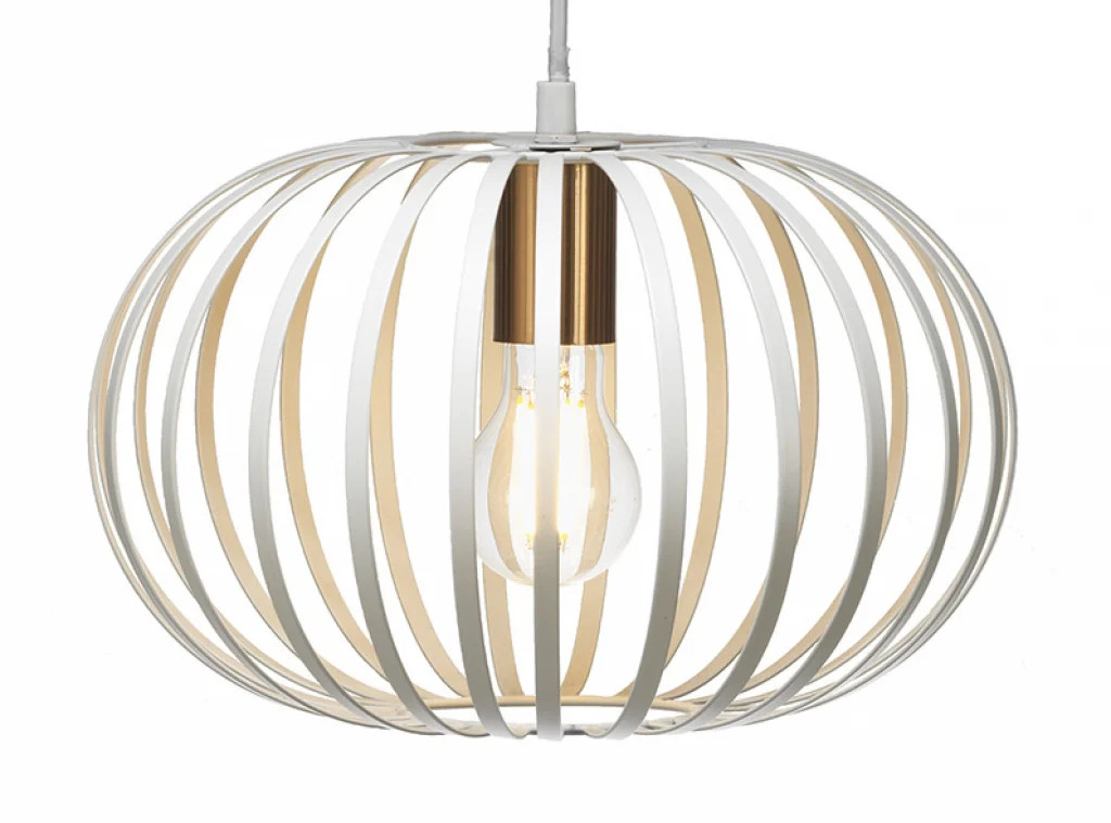 Ceiling Light White Salta 300mm Oaks Lighting 2096/1 WH