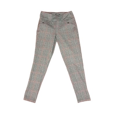 SOHO Apparel Ltd Women's Pants Small Black Check Stretch Pull On Slim Fit Y2K