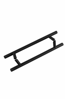 1200 mm schwarz versetzt Türgriff PAAR 32 mm Edelstahl Befestigungsset inkl.