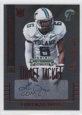 2015 Panini Contenders Draft Picks College Ticket Red Foil Lorenzo Doss Auto i6j