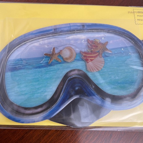🐠Ocean 3D Fish Shells Papyrus Birthday Card !🐠
