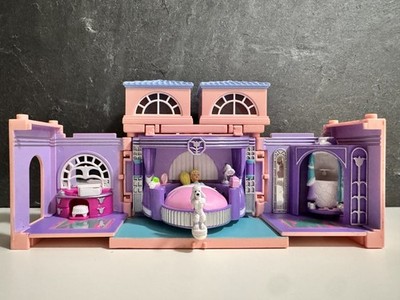 Mini Polly Pocket Schlafzimmer Pudel Master Bedroom Dream Builders 100% Bluebird