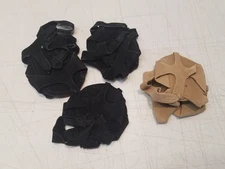 Leo's Lyric Dance Sandals Lot of 4 Size 4 Black and Beige Never Worn 3888