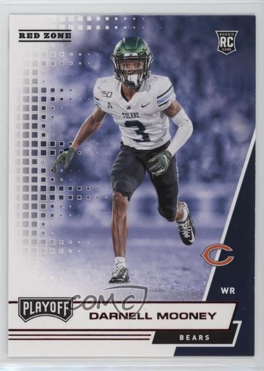 2020 Panini Playoff Rookies Red Zone Darnell Mooney #249 Rookie RC 2k3