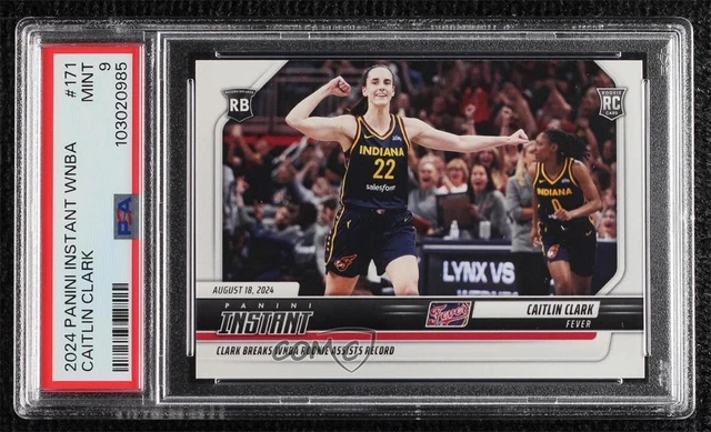 2024-25 Panini Instant WNBA /6980 Caitlin Clark #171 PSA 9 MINT Rookie RC