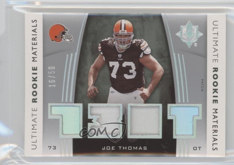 Joe Thomas Ultimate Collection Ultimate Rookie Materials #URMJT Silver