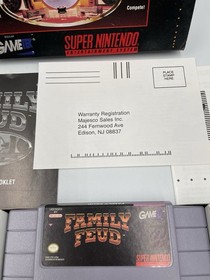 Family Feud for the Super Nintendo NES CIB