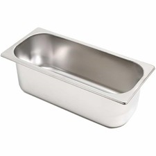 Ice Cream Napoli Pan 5L Stainless Steel for Gelato Display Counter Scoop Freezer
