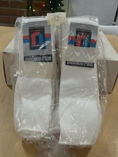 6 Pairs New Vintage Russell National Cushion Plus White Tube Socks Size 9-15 USA