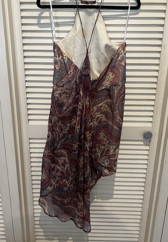 Zimmermann Vintage Silk Drape Paisley Cocktail Dress – Size 2 (AU 12) – Rare - Picture 3 of 10