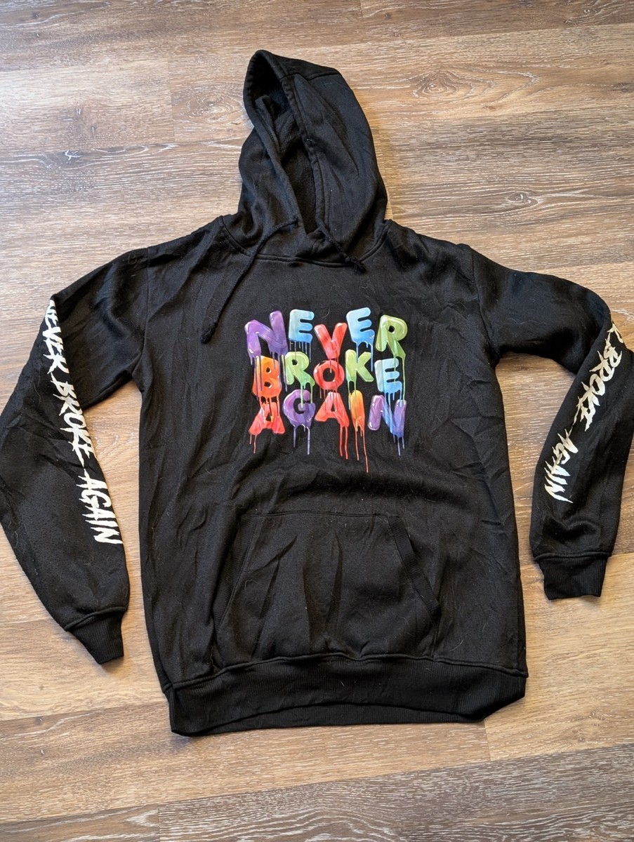 NBA YoungBoy グラフィックパーカー Youngboy Never Broke Again Hoodie Mens Small Black Pullover Rap