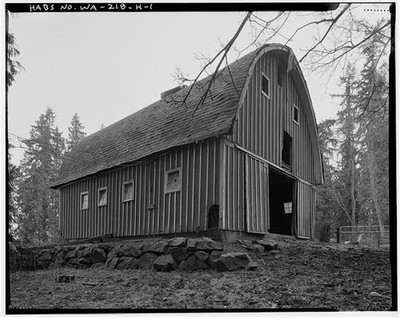 Photo:Bothell WA Boone-Truly Ranch Horse Barn 1900s King County Barn Photo
