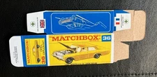 Matchbox #36 Opel Diplomat ‘68-70 Type F Repro Box
