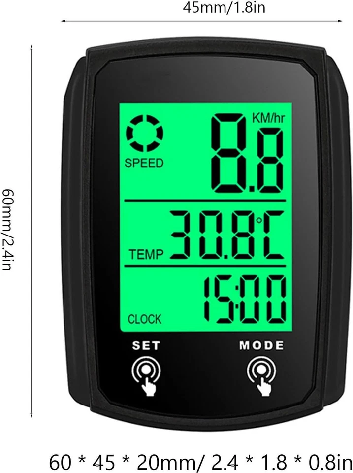 Fahrradcomputer Tacho Gps | Outdoor Radsport | Wasserdicht | Schwarz - Bild 3 von 4