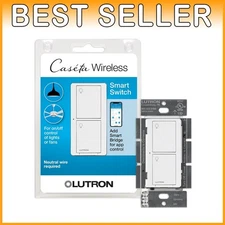 Caseta Single-Pole Smart Switch Neutral Required