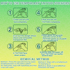Watercolor Animals Temporary Tattoo for Kids - 60 Styles Temporary for Girls ...
