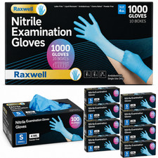 4 Blue Blue Nitrile Medical Gloves Powder-Fre...