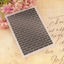 3D Ordner Relief Vorlage Kunststoff Bastelgestaltung Ziegelwandmuster