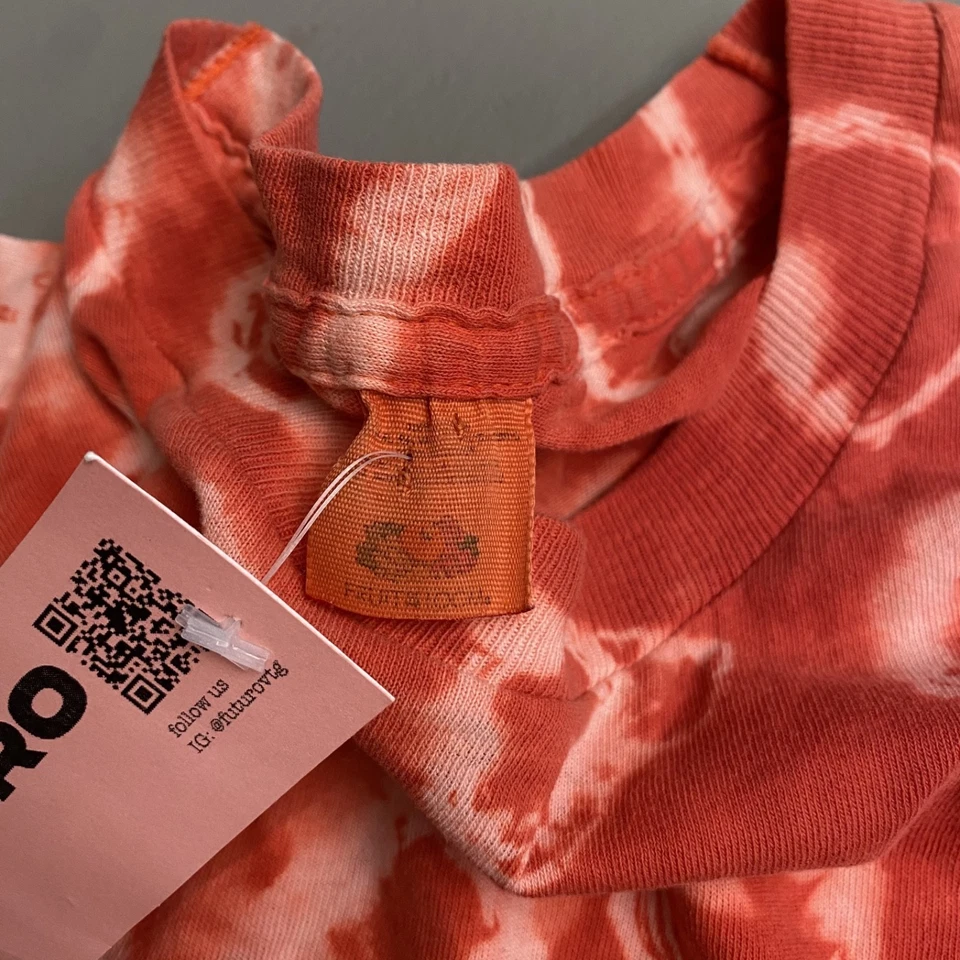 1970s Tie-dye Hippie Vintage Cap Sleeves T-shirt - Image 3 of 4