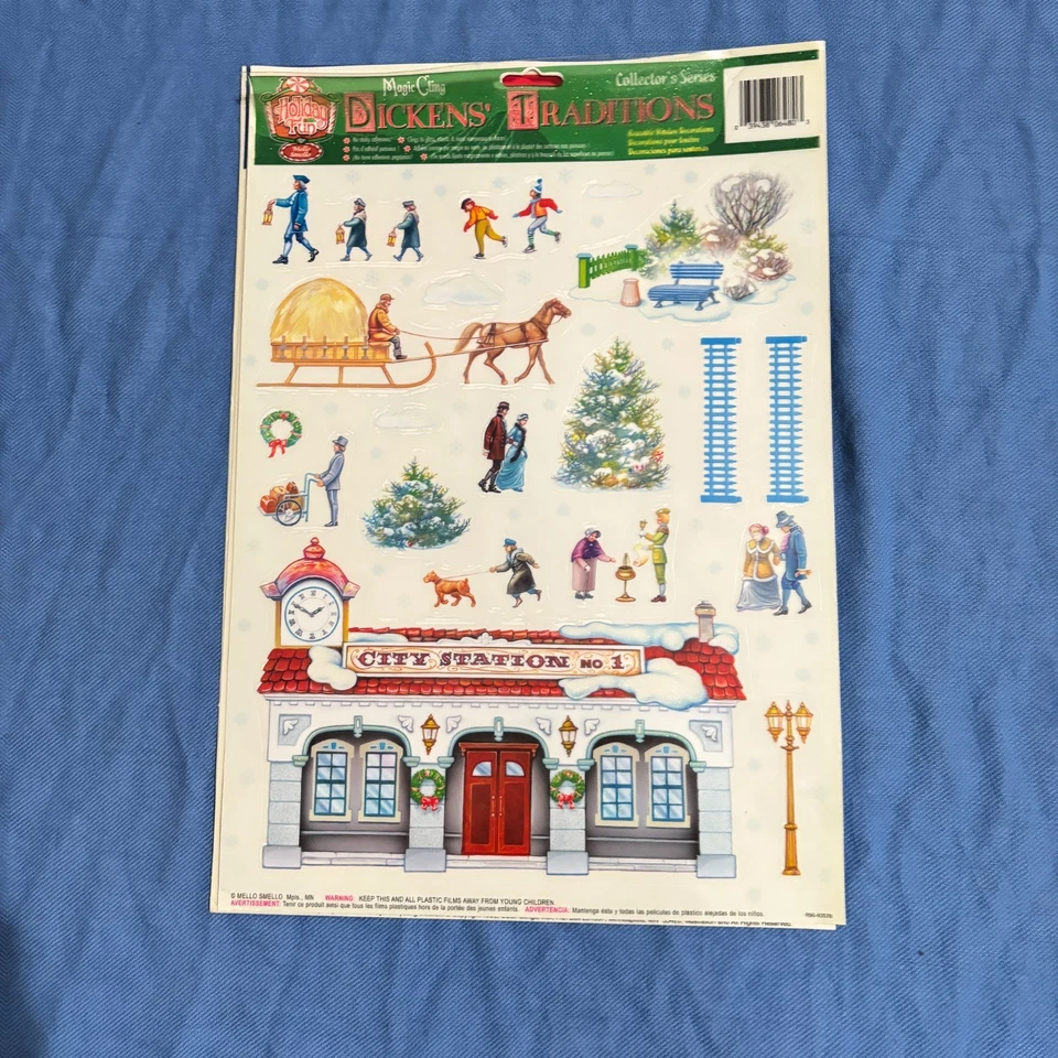 Muñeco de nieve Dickens Penguins de colección se adhiere ventana decoraciones de Navidad pan de jengibre Foto 3 de 4