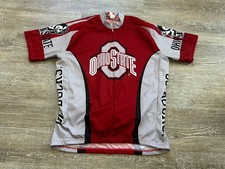 Adrenaline Promotions Cycling Jersey Ohio State Buckeyes XL 3/4 Zip OSU Men’s