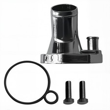 For Ford 289302351w Polished Aluminum 60 Degree Water Necks Thermostat Housing For Ford 289302351w Polished Aluminum 60 Degree Water Necks Thermostat Housing