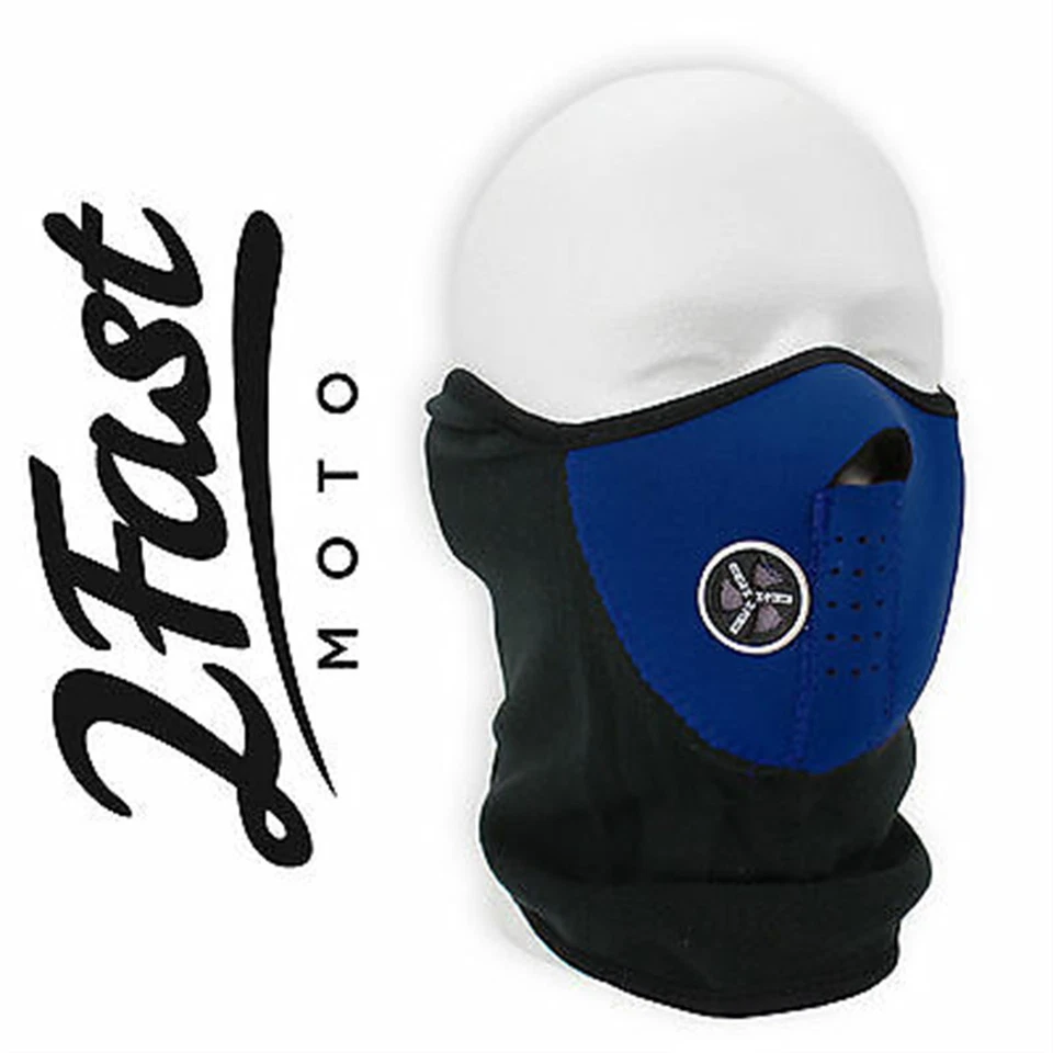 Máscara deportiva de neopreno polar de media cara con ventilación de malla MX ATV 66-5116u Foto 2 de 4