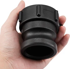 2" IBC Tote Adapter – Coarse Thread x Male Camlock Fitting with Gasket Seal