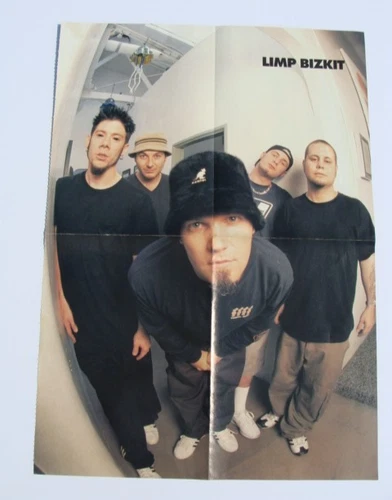 Vintage 1990's Limp Bizkit / Drain S.T.H. magazine fold out poster