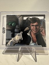 2025 Topps Chrome Star Wars Galaxy-Han Solo-BLACK FOIL Sketch Card, RARE, 1/1