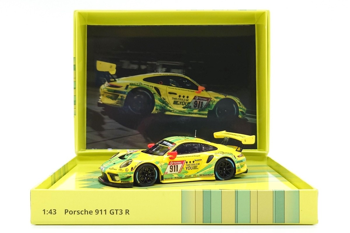 MINICHAMPS 2010 PORSCHE 911 GT3R 生産限定　レア Minichamps 1:43 Porsche 911 GT3 R #911 Manthey Grello - 24h