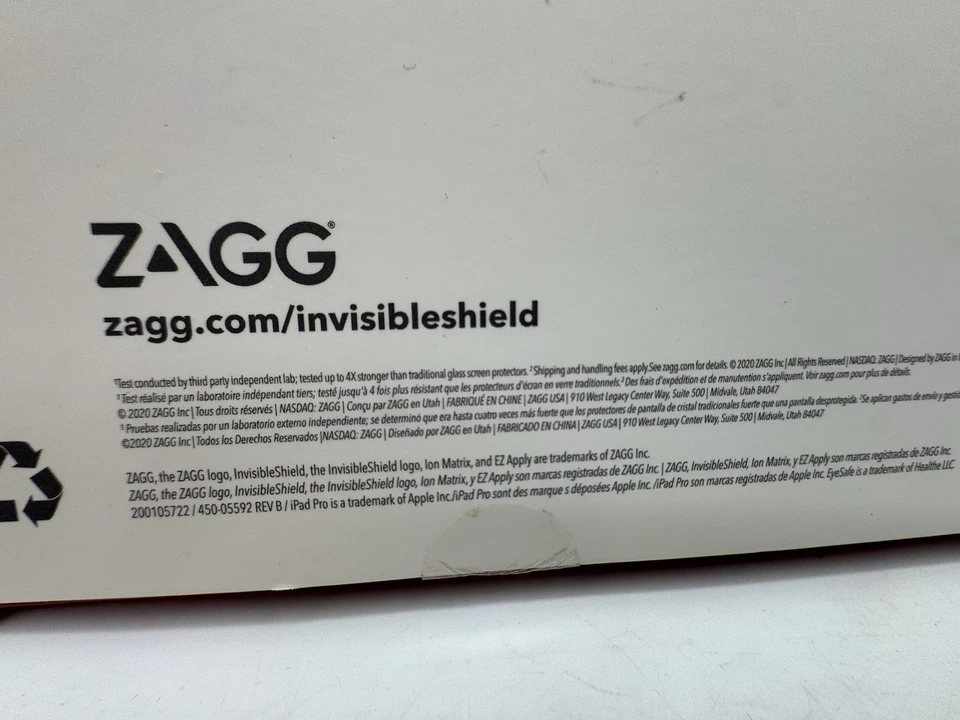 ZAGG (Glass Elite VisionGuard+) Screen for iPad 12.9inch iPad Pro Gen. 3 & 4 - Image 4 of 4