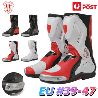 JG WOLVES Motorcycle Boots Waterproof Long Motorbike Shoes Touring Adventure AU