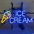 Ice Cream Shop Open 20"x14" Neon Light Sign Lamp Real Glass Display Artwork