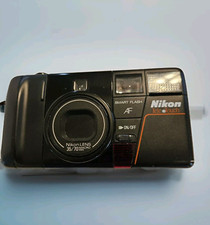 Nikon Tele Touch AF 35mm Film Camera 35/70 Macro New Battery NOT TESTED