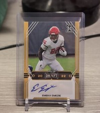 2022 Leaf Draft - Autographs Gold #BA-EE2 Emeka Emezie (AU, RC)