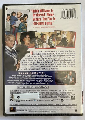 Mrs. Doubtfire (DVD) starring Robin Williams/Sally Fields New