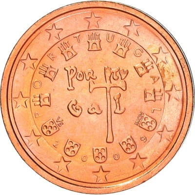 [#382318] Portugal, 2 Euro Cent, 2009, Lisbonne, SPL+, Copper Plated Steel, KM:7 - Photo 1/2